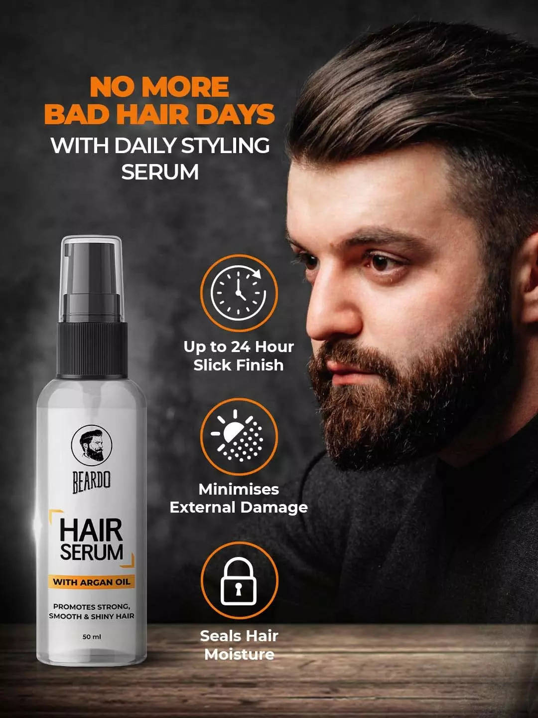 Hair serums for men: Get Frizz-Free Hair With The Best-Selling Hair Serum  For Men - The Economic Times