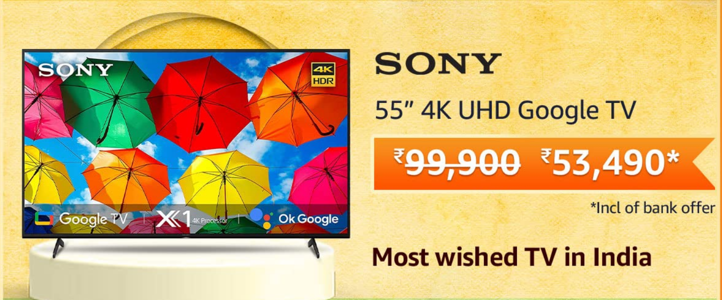TCL 55 Inch 4K UHD Smart LED TV at Rs 78990