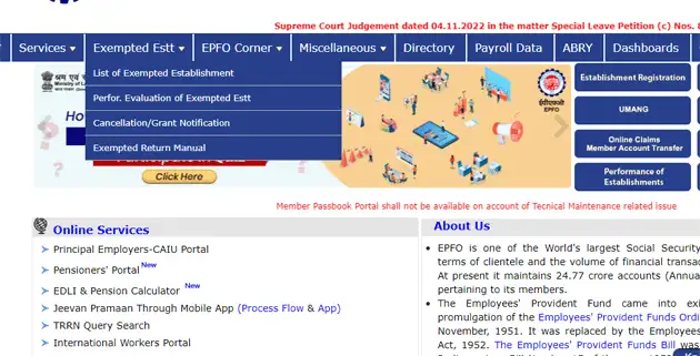EPF EPassbook Facility Down: EPF e-passbook facility still down on EPFO ...