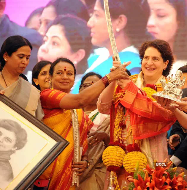 priyanka gandhi: In race to woo women voters in poll-bound Karnataka, Congress  announces Griha Lakshmi vs BJP's Grihini Shakti - The Economic Times