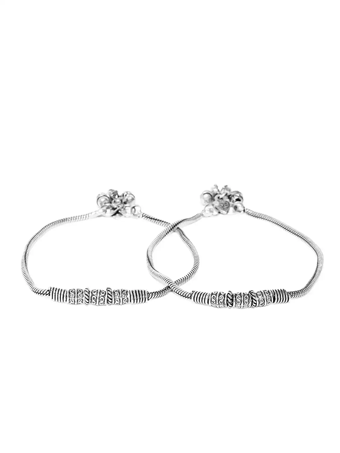Image for PritaDesignerAntiqueGermanOxidisedSilverAnklet