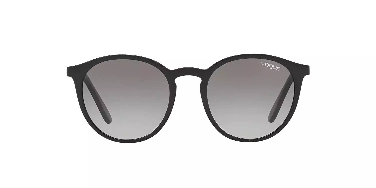 Buy OH SO CURVY SILVER BLACK ROUND SUNGLASSES for Women Online in India