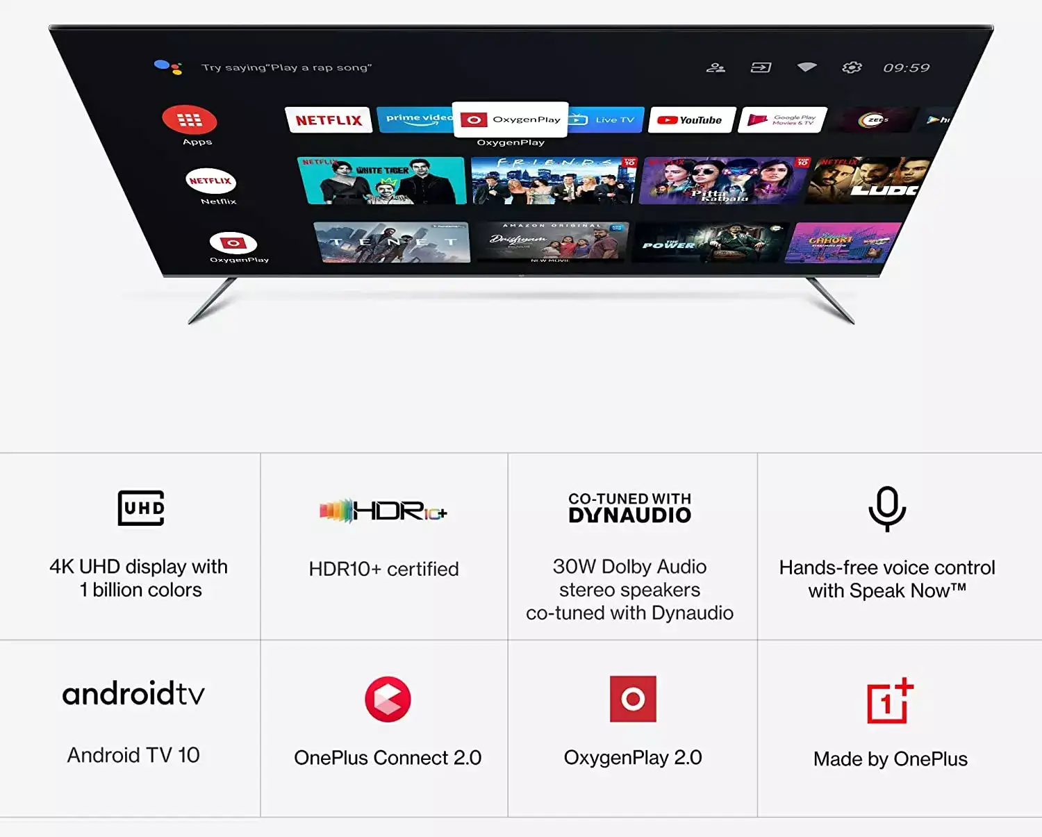 Image for OnePlus65InchesUSeries4kSmartLEDTV