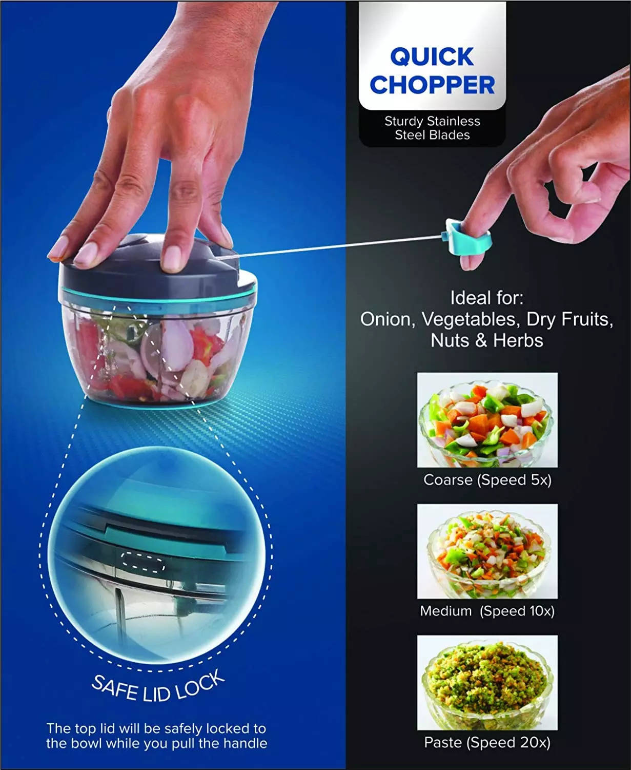 Vegetable chopper: 9 Best Vegetable Choppers under Rs 300 - The Economic  Times