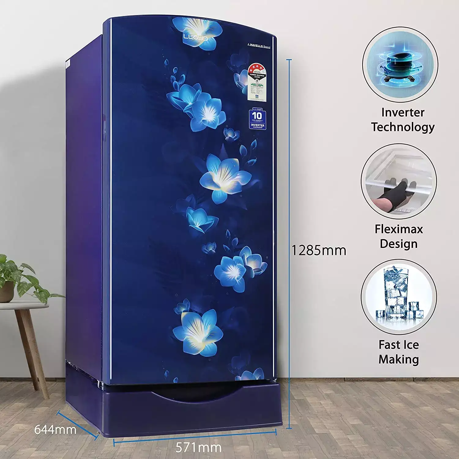 Image for Havells-Lloyd200L4-StarSingleDoorRefrigerator