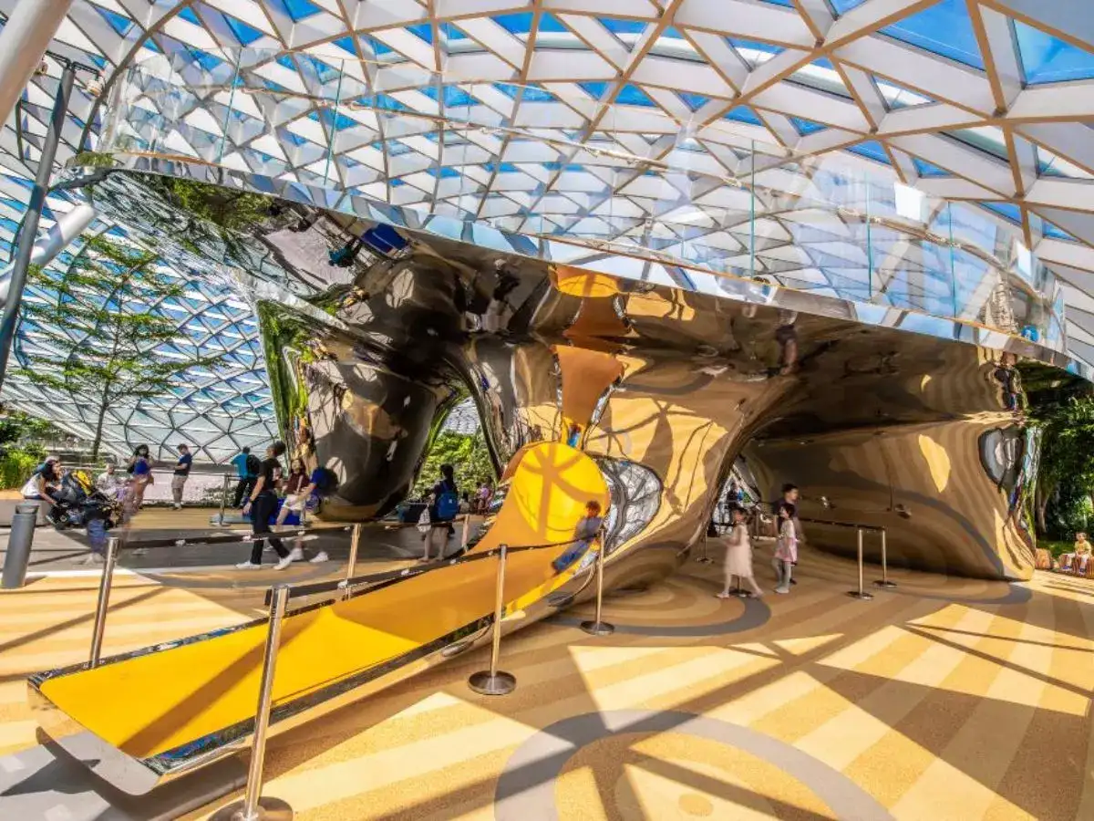 world best airport From Jewel’s Canopy Park, largerthanlife art