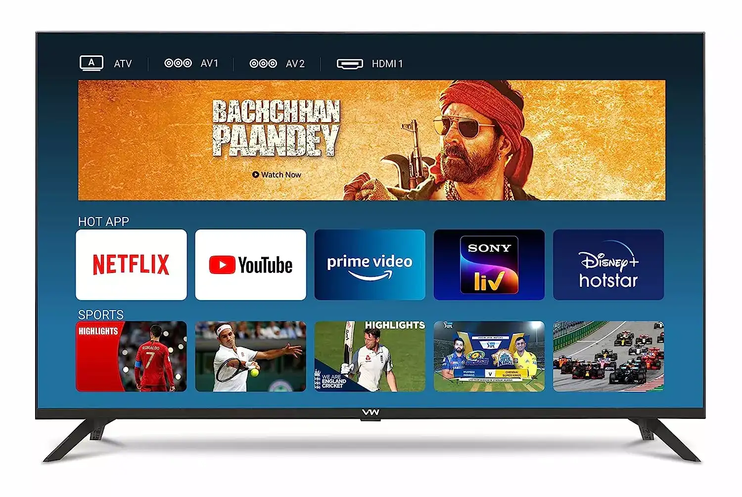 Image for VW80cm(32inches)FramelessSeriesHDReadyAndroidSmartLEDTV