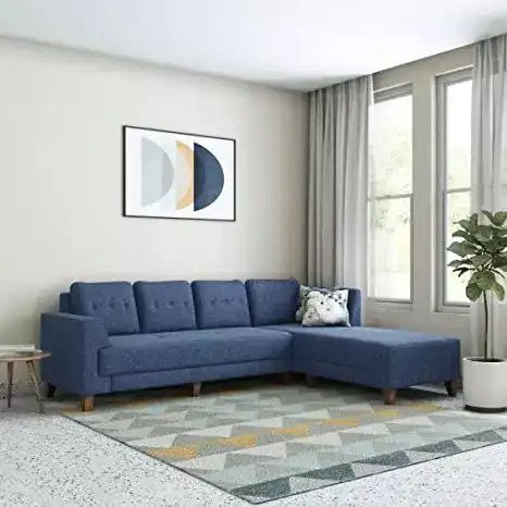 Image for AmazonBrand-SolimoAlenLShapeSofaSet