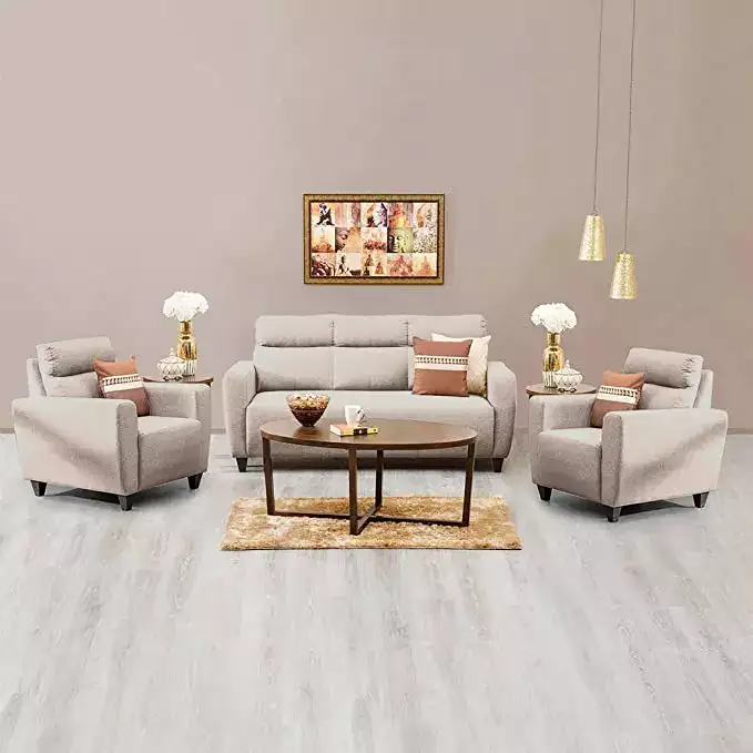 Image for HomeCentreEmilyPolyester%2CPine3%2B1%2B1SofaSet