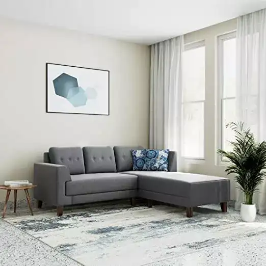 Image for AmazonBrand-SolimoAlenLShapeSofaSet