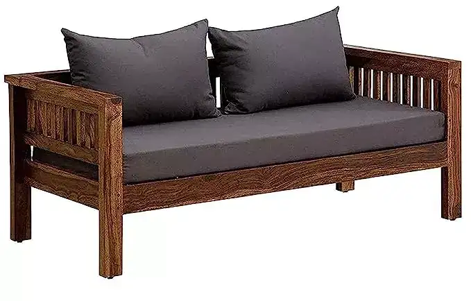 Image for VivekWoodSheeshamWood%2CTeakFinish2SeaterSofaSet