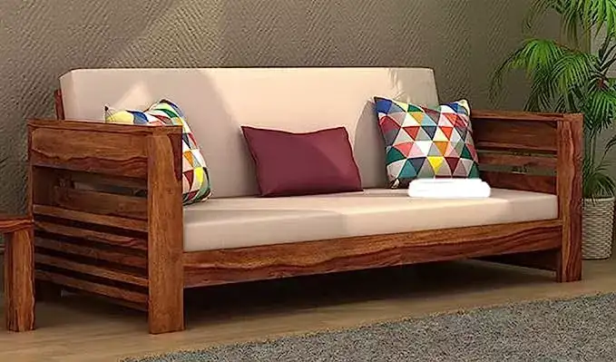 Image for MamtaFurnitureSolidWood3SeaterSofaSet