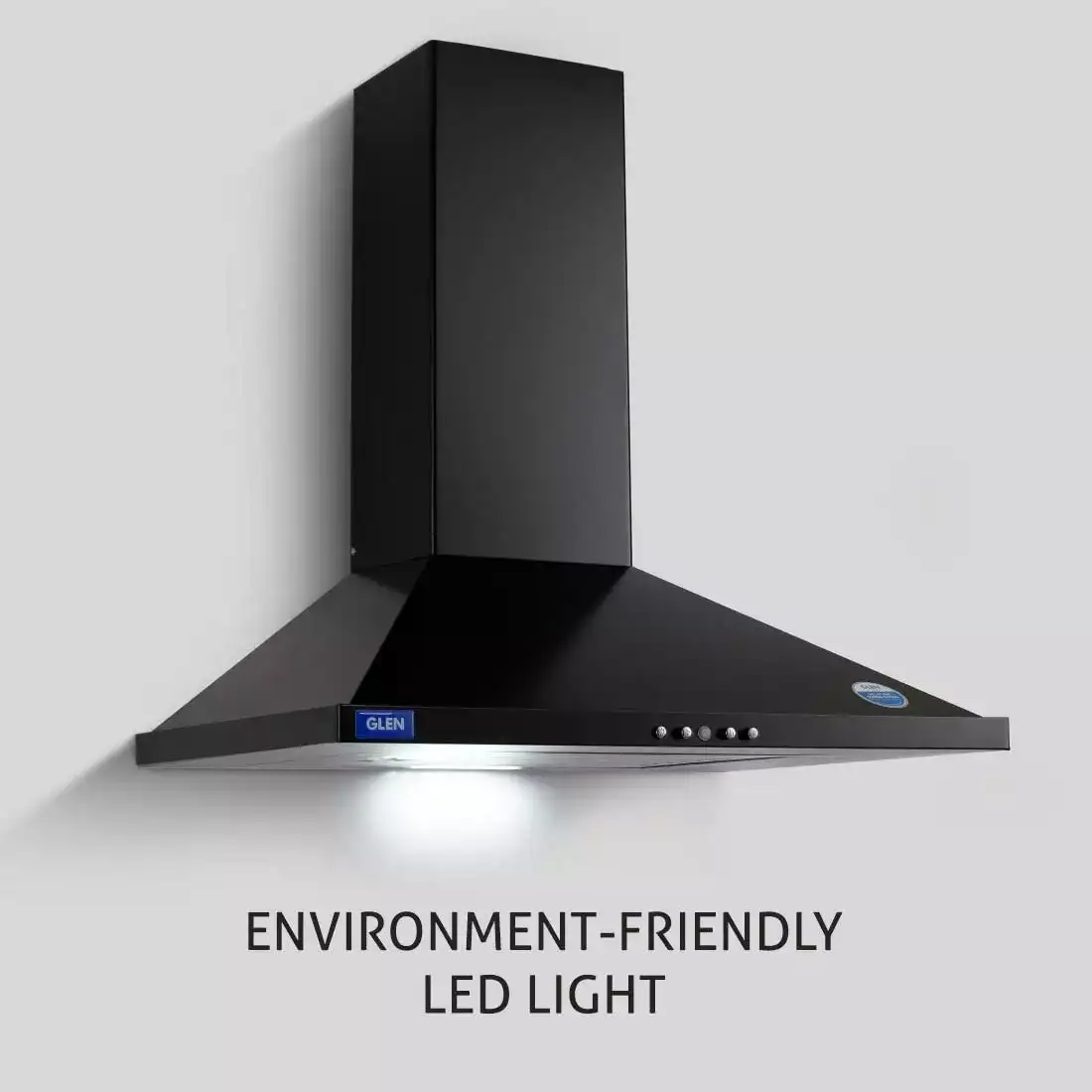 Image for Glen60cmPyramidKitchenChimney(6049BLK)