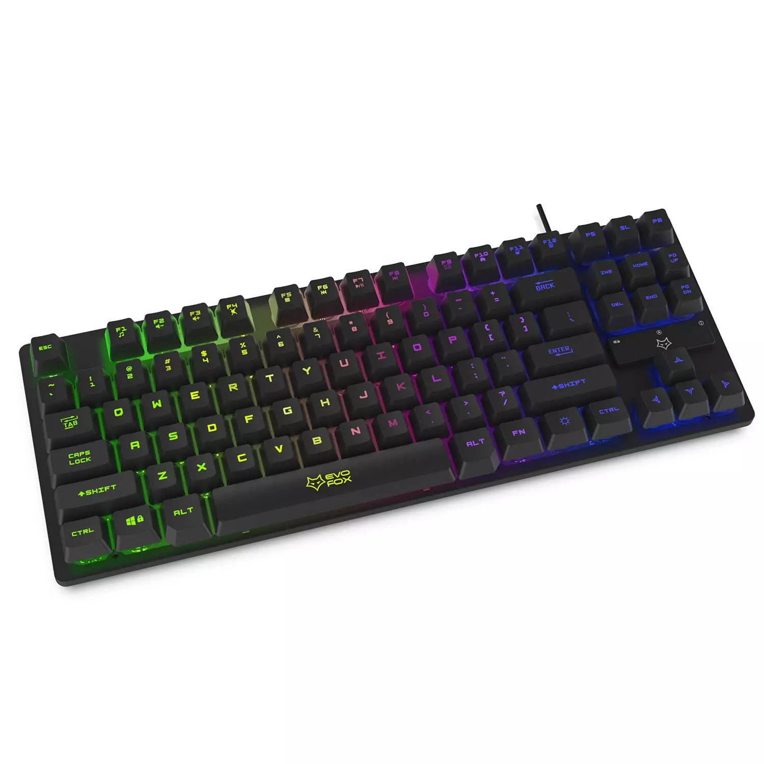 RPM Euro Games Gaming Keyboard - Normal / 7 Color LED Illuminated & Spill  Proof Keys Membrane Wired USB Gaming Keyboard - RPM Euro Games 