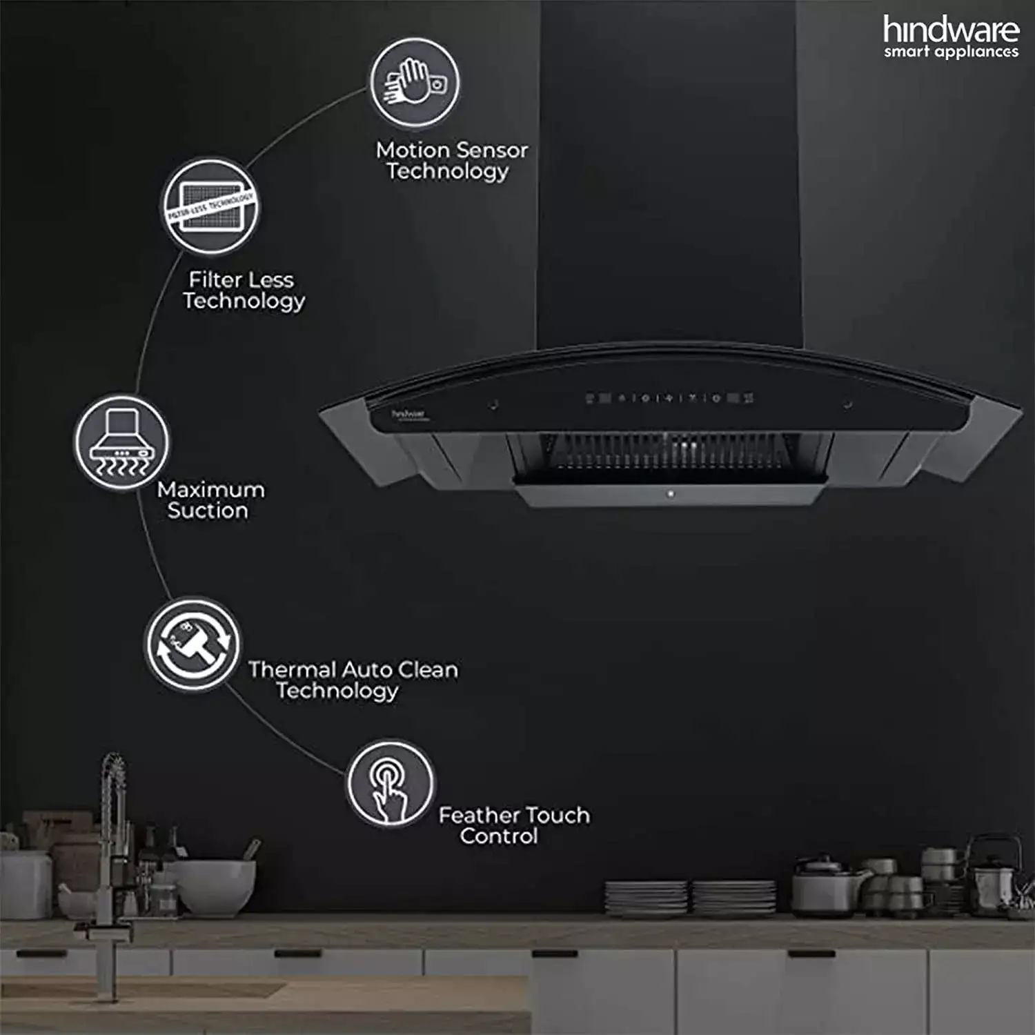Image for HindwareNadia60cmKitchenChimney