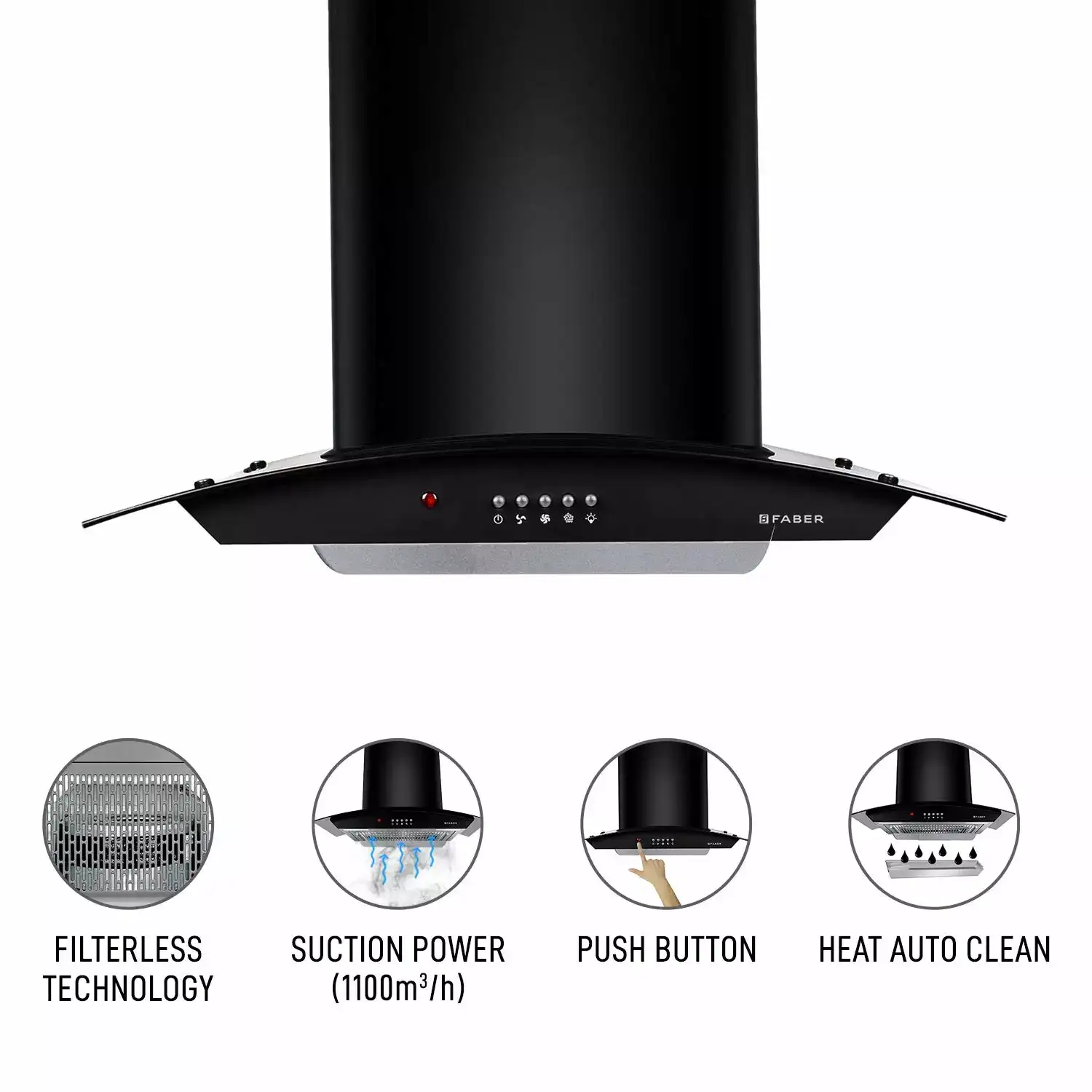 Image for FaberHoodAcePro60cmKitchenChimney