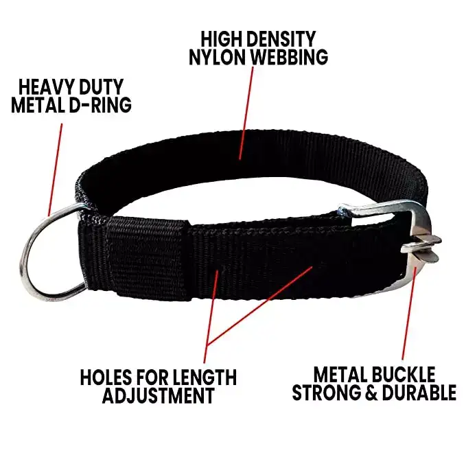 Image for Pawzone1%22inchBlackDogCollar