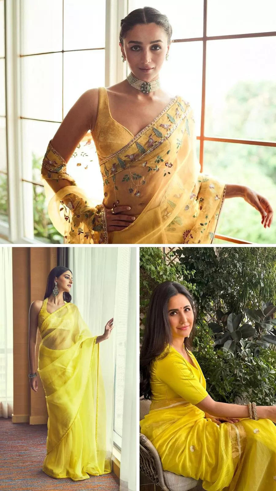Celeb-approved yellow sarees perfect for Basant Panchami