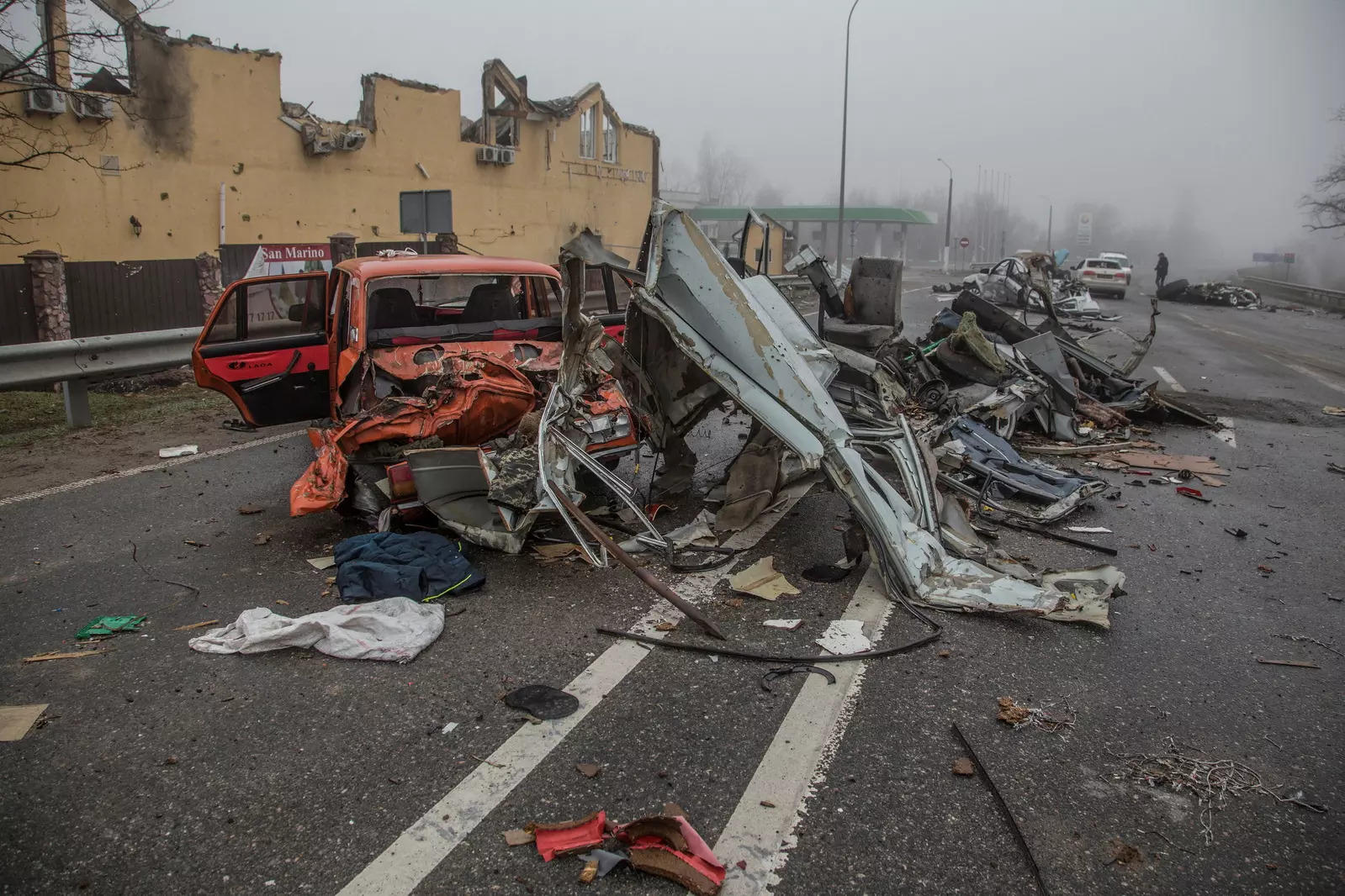 Ukraine accuses Russia of massacre, city strewn with bodies