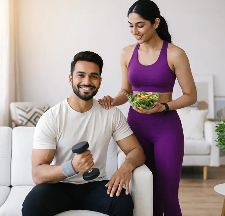 Dietician on video consultation