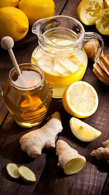 Lemon water with honey