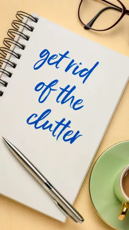 Start with a 10-minute declutter daily