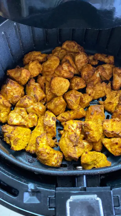 Air-fried tandoori chicken