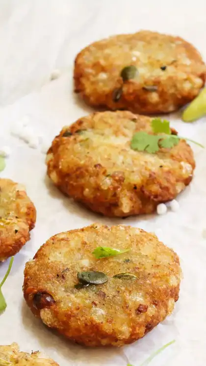 Sabudana tikki with paneer