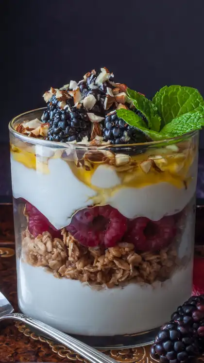 Greek Yogurt with Nuts and Berries