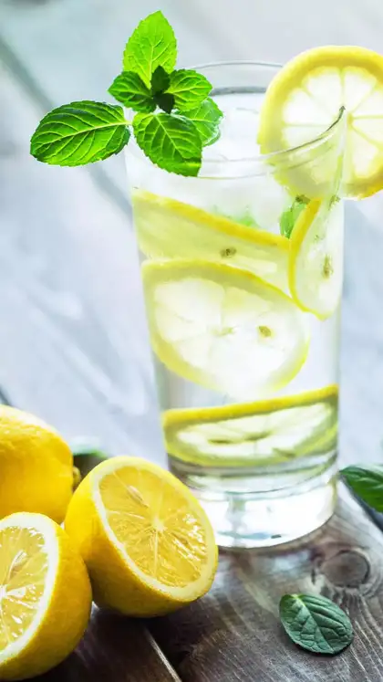 Lemon water (unsweetened)