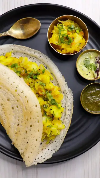  Masala dosa (Udupi/Bengaluru classic)