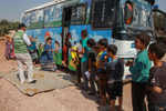 This bus brings alma mater to displaced Syrian children