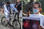 Bicycles, e-cars & masks: Environment-friendly MPs go green for Winter Session of Parliament