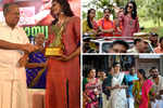 The champ returns! Sindhu comes home to prayers, parades and prizes