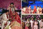 Akash, Shloka tie the knot as Ambanis twin in pink; Pichai joins Tata & SRK at wedding