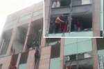 Massive fire at Metro Hospital Noida