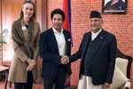 Batting for a good cause: Sachin Tendulkar raises awareness for brain development in Nepal