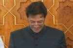 Imran Khan fumbles during his oath