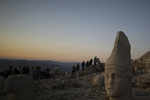 Sunset on Turkey's massive stone heads