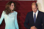 Stunning in an aqua-blue dress, Kate Middleton channels Lady Diana's style with a twist