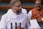 Owaisi's oath in LS: MPs chant 'Jai Shri Ram'