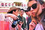 Catherine Zeta-Jones back in India, walks around Jaipur streets