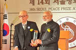 PM Modi receives Seoul Peace Prize