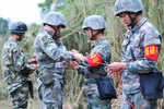 China amasses troops along LAC