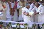 ABV's ashes immersed in Ganga
