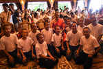 Thailand's rescued boys end stay at Buddhist temple