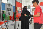 Another milestone! First Saudi woman to work at a gas station