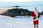 Santa gets chopper ride to remote Alaska village