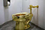 A Bathroom Named America! 100,000 People Visit This 18-carat Gold Toilet