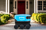 Amazoon cooler sized delivery robot Scout